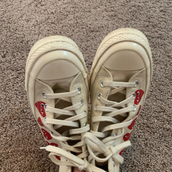 Converse Comme des Garçons Play Multi Heart Chuck Taylor All Star 70 Hi Sneakers - Picture 11 of 15